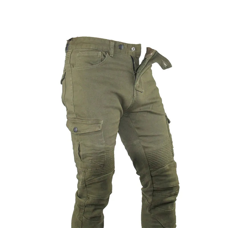 Pantalones de Motocicleta para Hombre – Jeans Featherbed, Versión Estándar, Ideales para Conducción de Verano