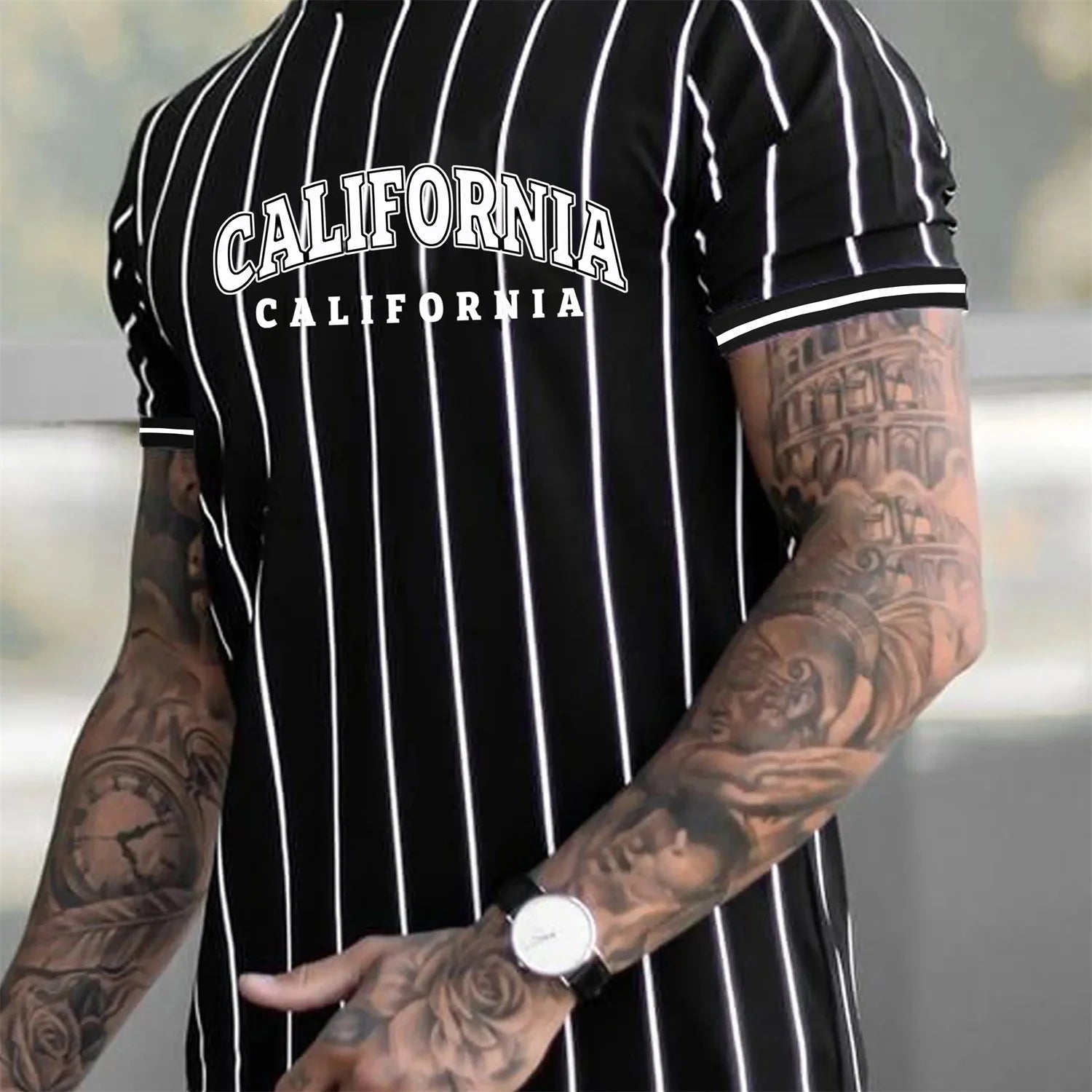 Playera Hombre Los Angeles – Estilo Casual Verano