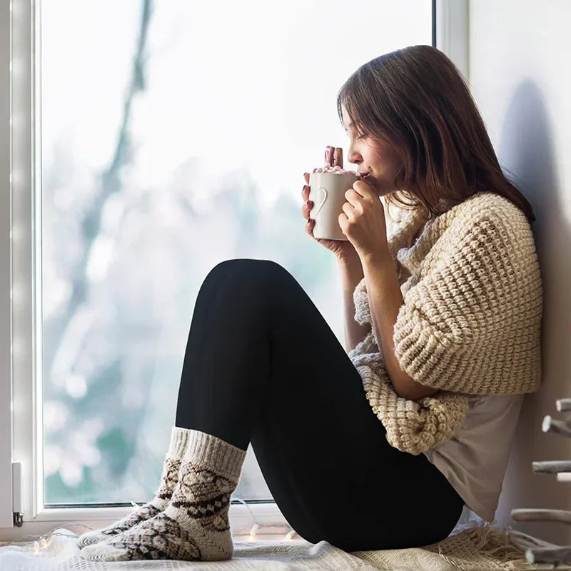 Leggings de Invierno para Mujer | Terciopelo Grueso, Cintura Alta, Térmicos y Elásticos