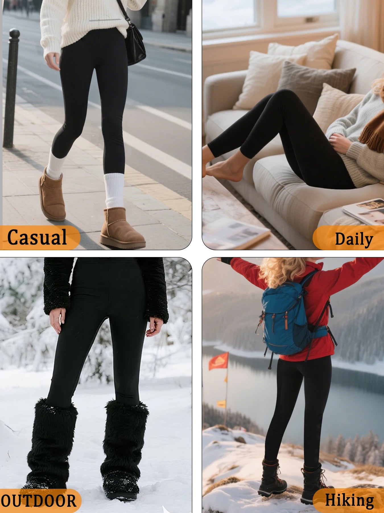 Leggings Térmicos de Mujer con Forro Polar para Invierno – Deportivos