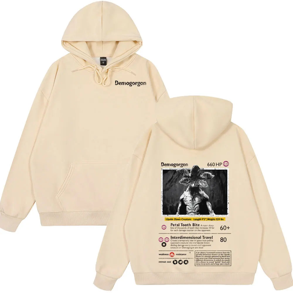 Sudadera Hoodie Demogorgon Hombre – Gruesa Otoño Invierno