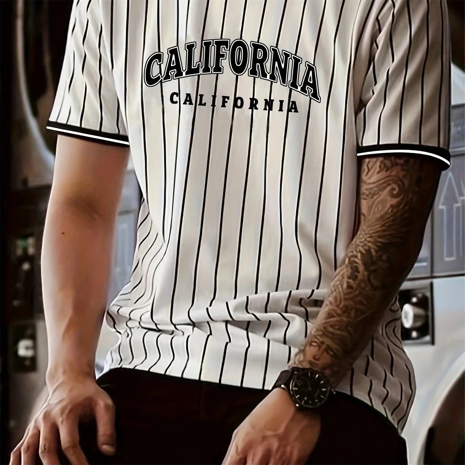 Playera Hombre Los Angeles – Estilo Casual Verano