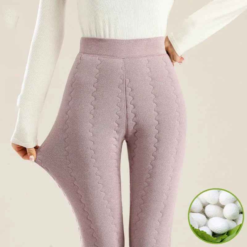 Leggings Térmicos Mujer de Cintura Alta – Afelpados, Cálidos y Ajuste Slim para Invierno
