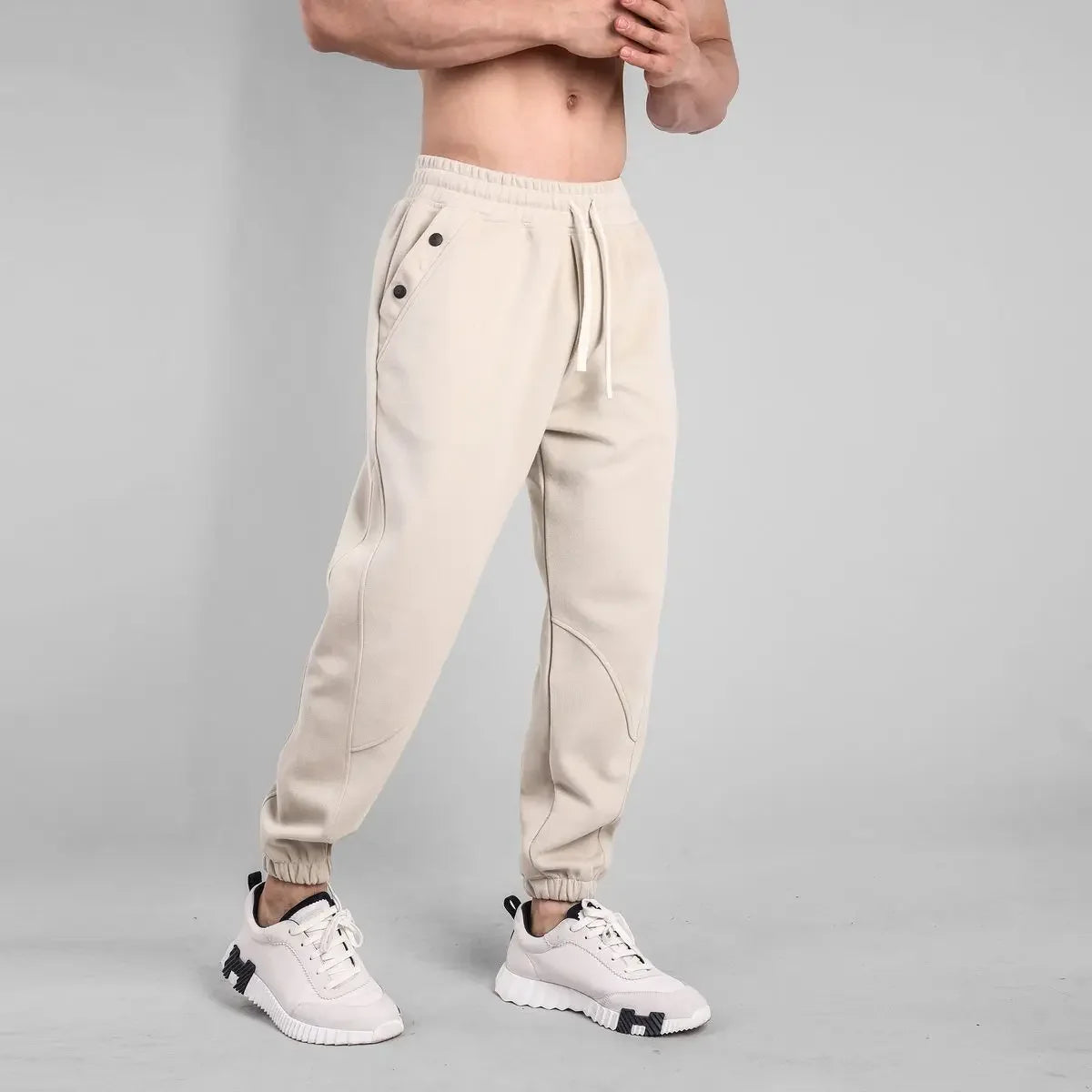 Pantalón Deportivo Harem para Hombre, Jogger Casual de Algodón, Streetwear Coreano, Primavera–Verano