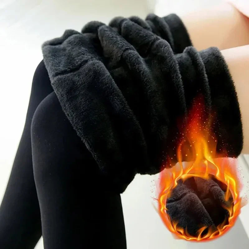 Leggings de Invierno para Mujer | Terciopelo Grueso, Cintura Alta, Térmicos y Elásticos