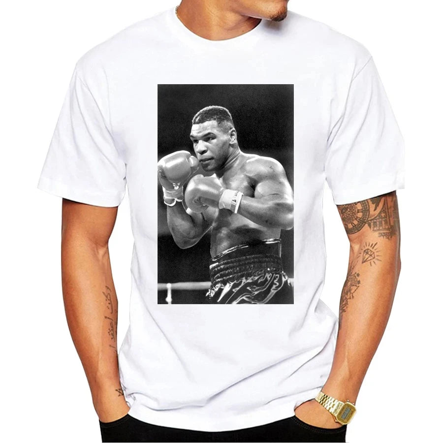 Playera Hombre Mike Tyson Retro – Estilo Boxing Verano