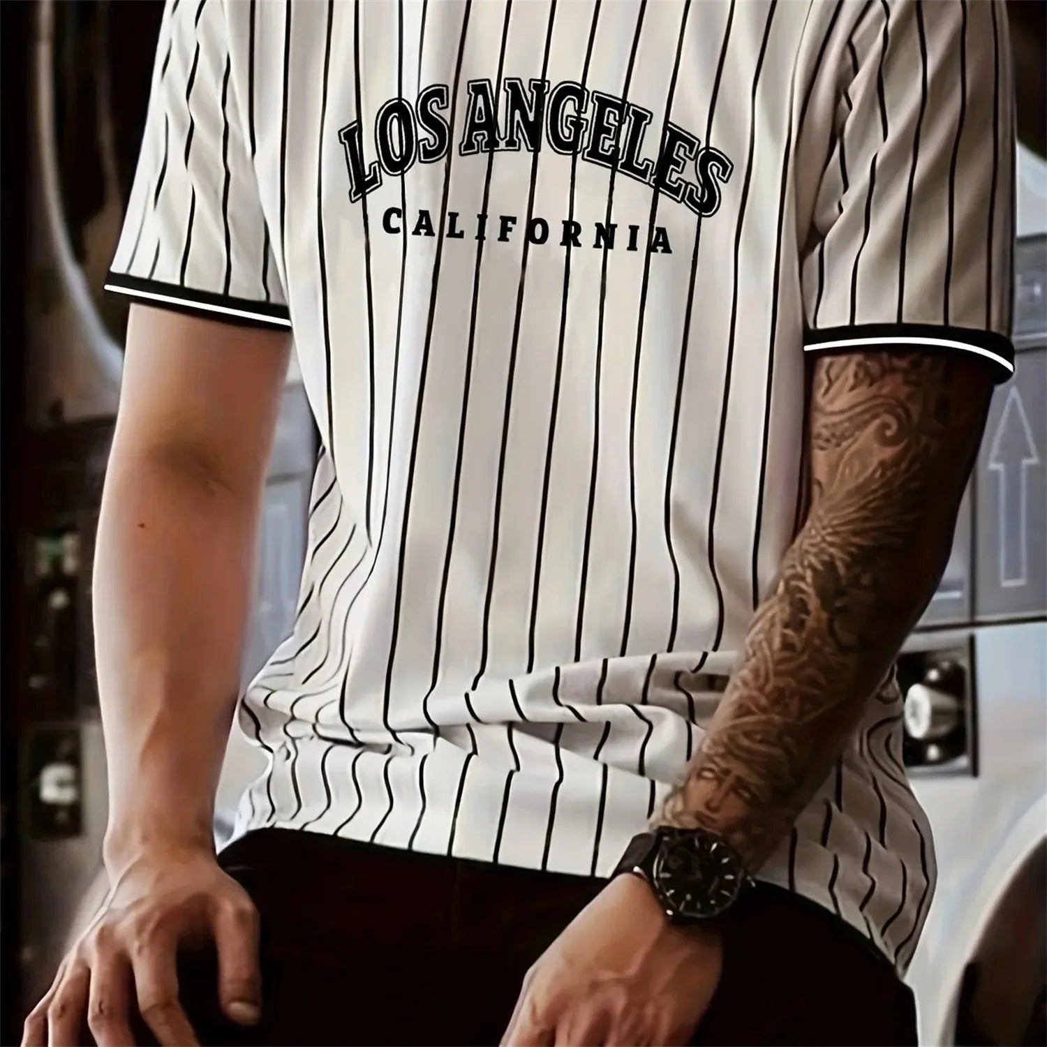 Playera Hombre Los Angeles – Estilo Casual Verano