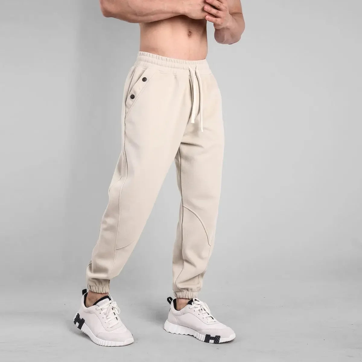 Pantalón Deportivo Harem para Hombre, Jogger Casual de Algodón, Streetwear Coreano, Primavera–Verano