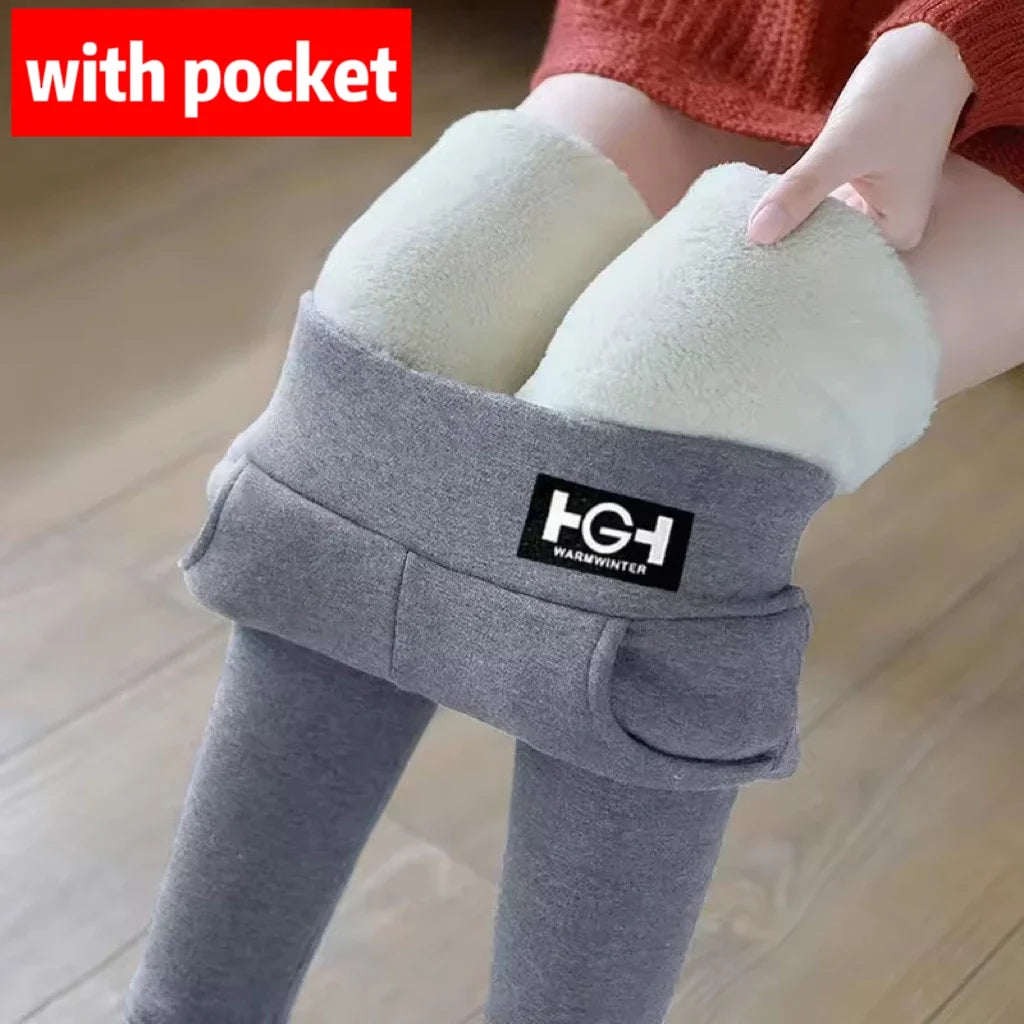 Leggings Térmicos de Invierno para Mujer – Cachemira de Cordero