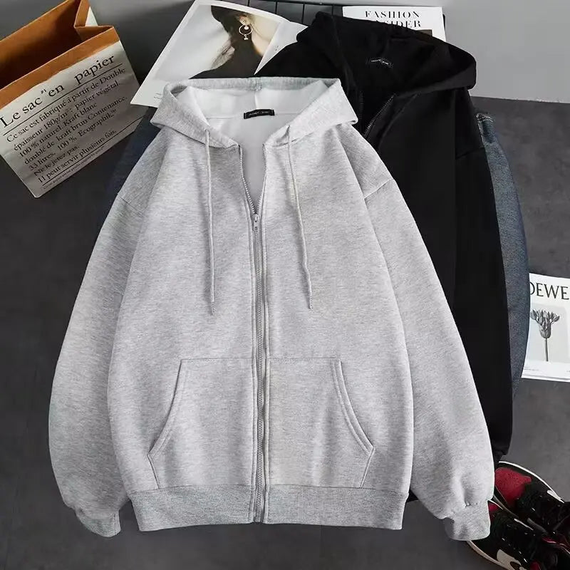 Sudadera Hoodie Hombre con Cierre Completo