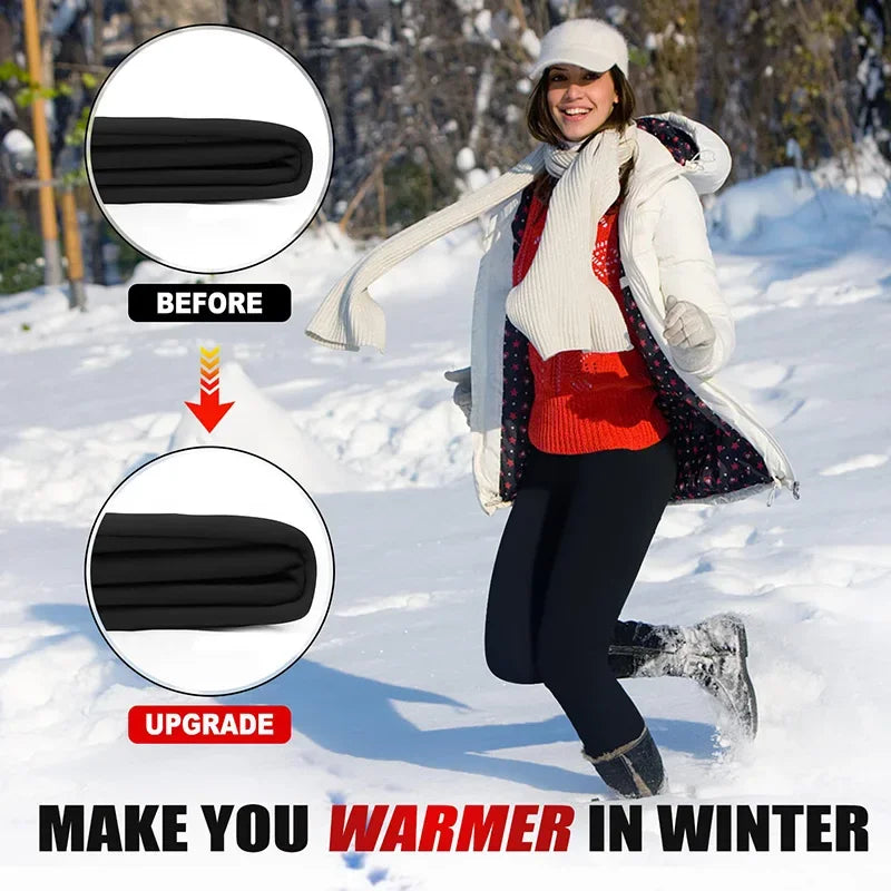 Leggings de Invierno para Mujer | Terciopelo Grueso, Cintura Alta, Térmicos y Elásticos