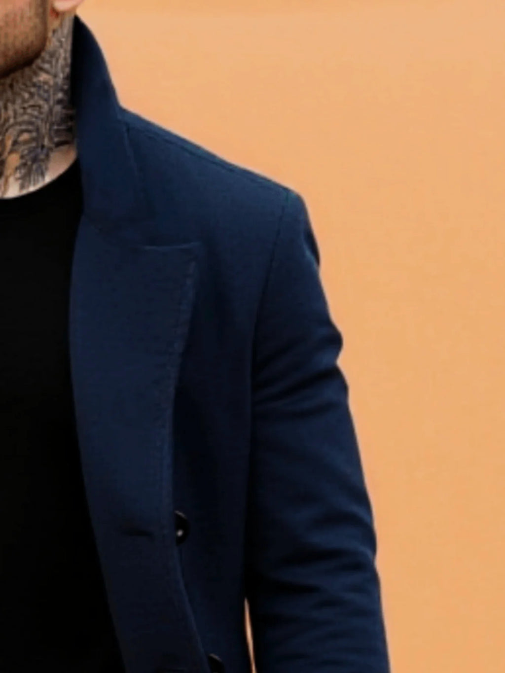 Trench Esencial de Invierno para Hombre – Abrigo de Lana con Forro Térmico, Estilo Clásico, Chaqueta Sólida, Listo para Viajar