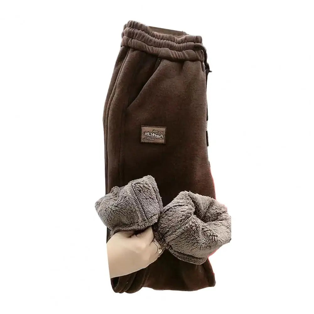 Pantalón Deportivo Térmico Mujer Afelpado – Cintura Alta con Bolsillos