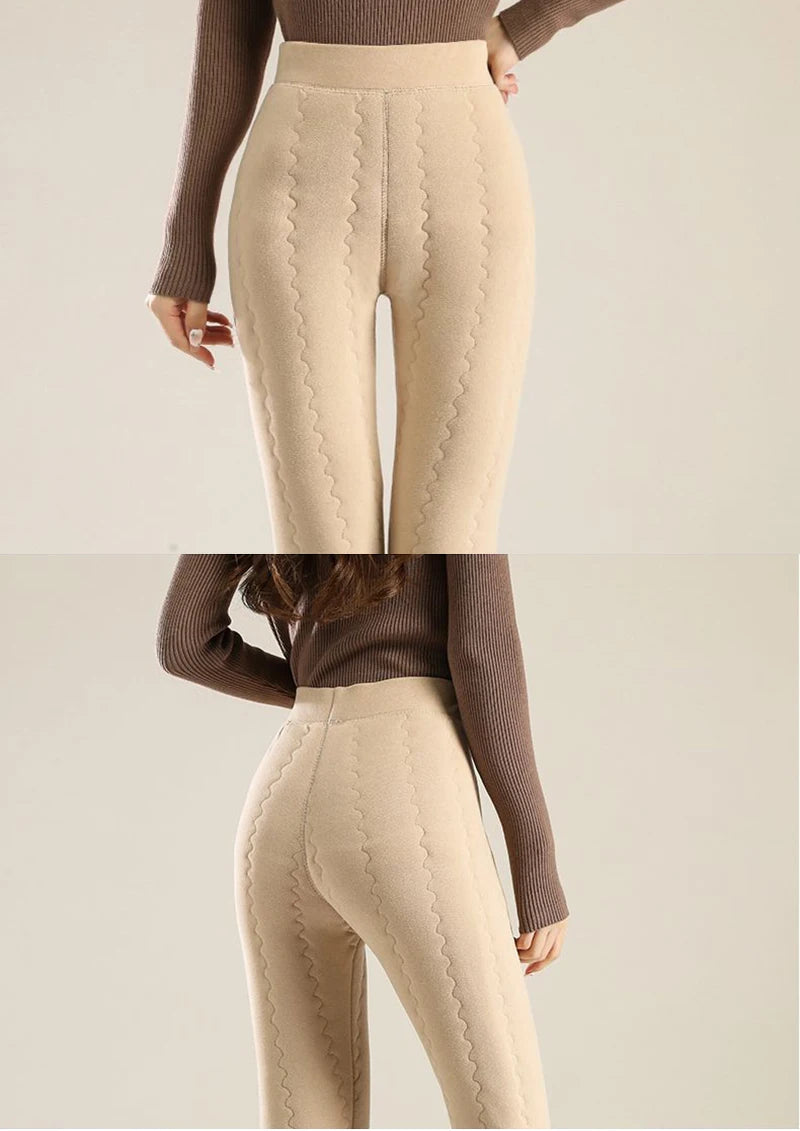 Leggings Térmicos Mujer de Cintura Alta – Afelpados, Cálidos y Ajuste Slim para Invierno