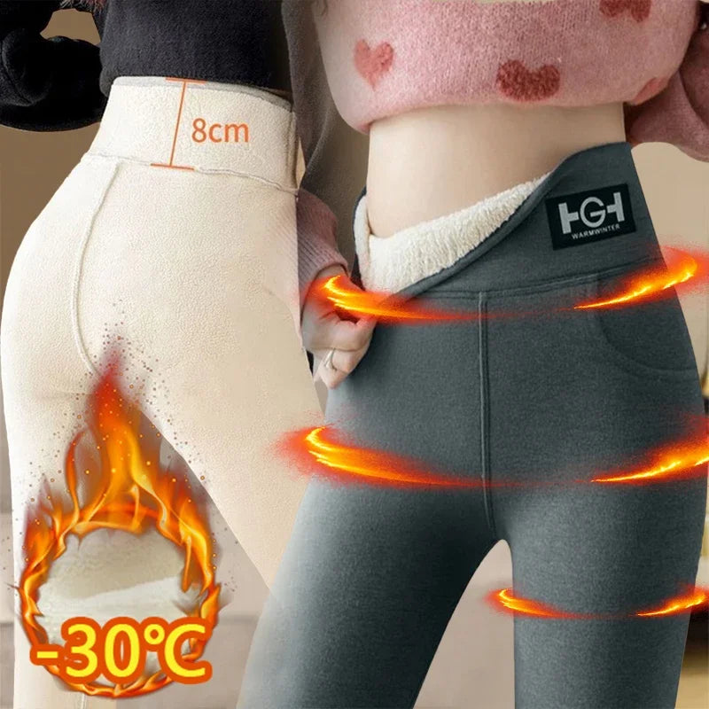 Leggings Térmicos de Invierno para Mujer – Cachemira de Cordero