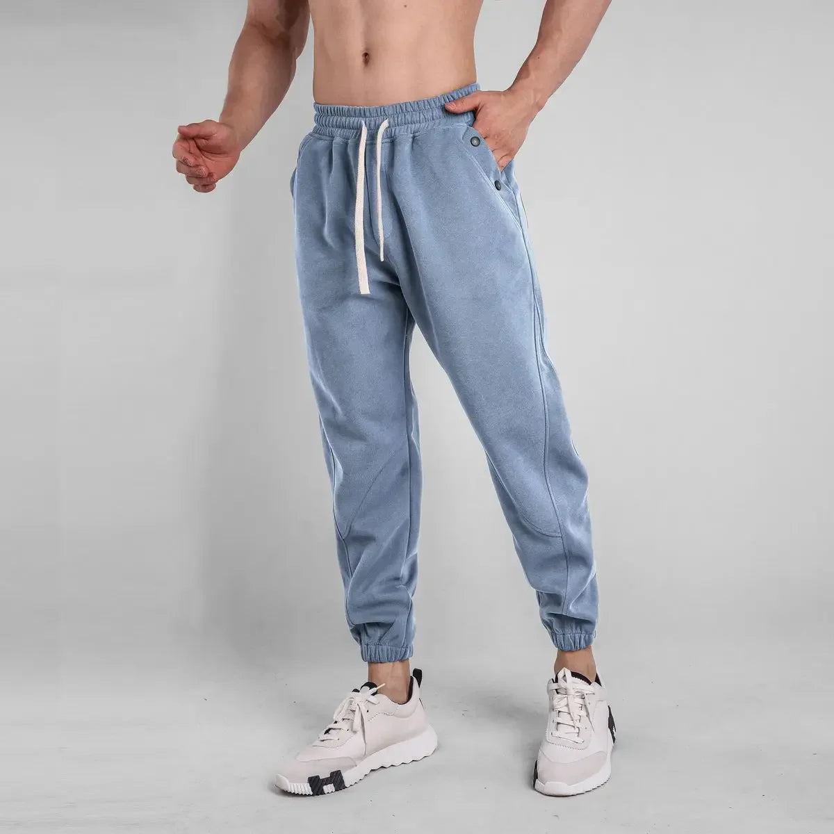 Pantalón Deportivo Harem para Hombre, Jogger Casual de Algodón, Streetwear Coreano, Primavera–Verano
