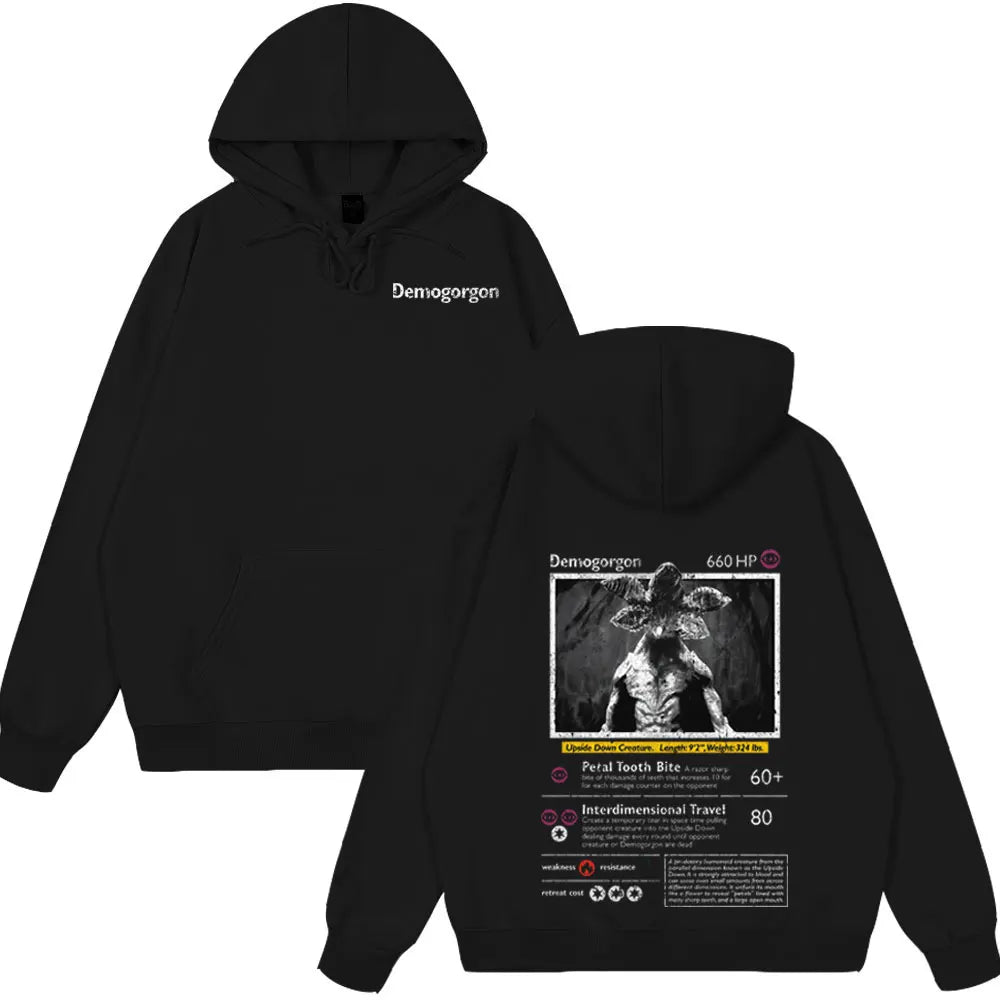 Sudadera Hoodie Demogorgon Hombre – Gruesa Otoño Invierno
