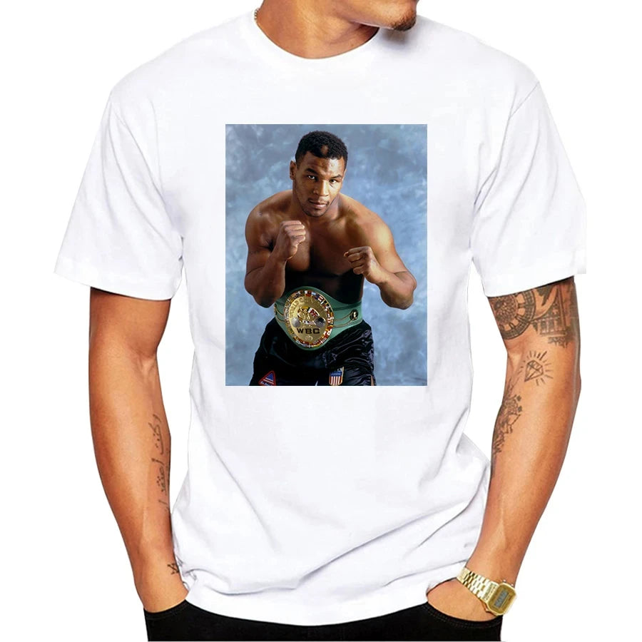 Playera Hombre Mike Tyson Retro – Estilo Boxing Verano