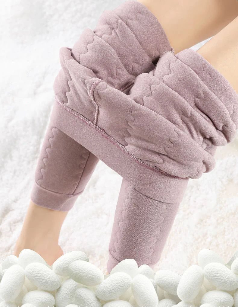 Leggings Térmicos Mujer de Cintura Alta – Afelpados, Cálidos y Ajuste Slim para Invierno